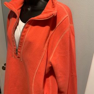 Coral 1/4 zip pullover